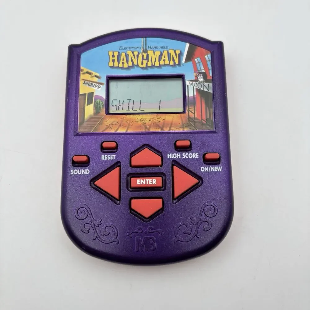 2002 Milton Bradley Hangman Handheld Electronic Game VINTAGE TESTED Works Great!